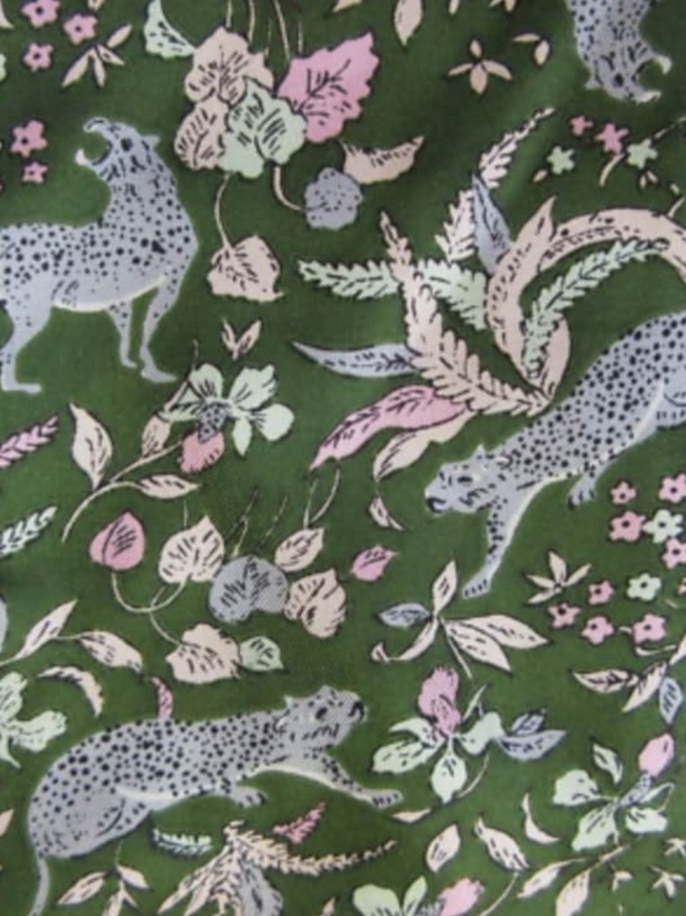 J Crew Collection 100% Silk Jungle Cat Pull-on Easy Pant - 6 - Picture 2 of 7